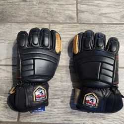 Hestra seth Morrison pro 3 finger ski /snowboard gloves real leather