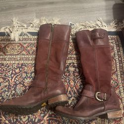 Timberland Leather Knee High Boots Size 9
