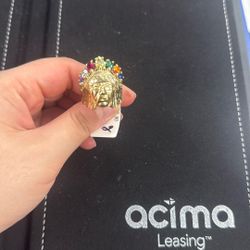 10k Y/g gent stone Ring, 10.3g, Size 11