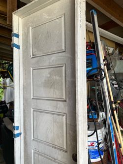 White 5-Panel Interior Door