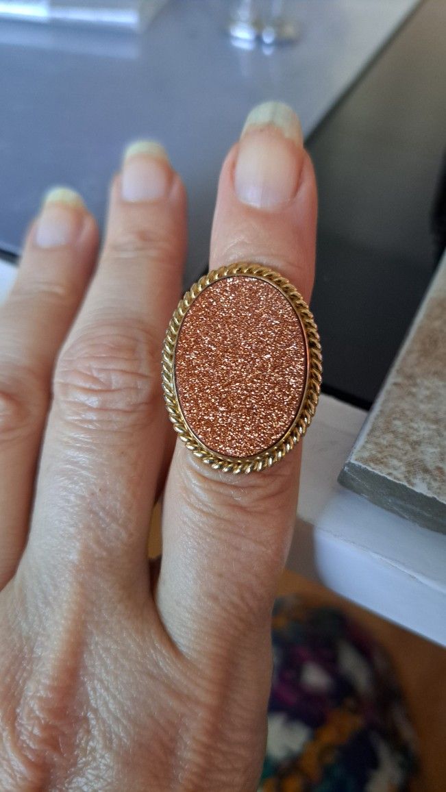 Vintage Goldstone Ring