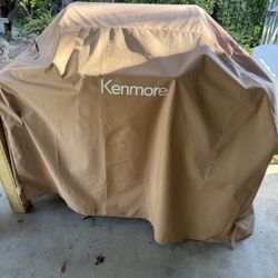 Kenmore 3 Burner Propane Gas Grill W/ Foldable Side Table BBQ