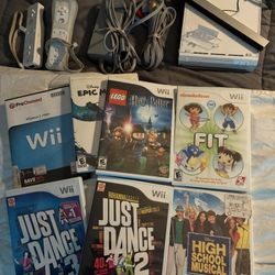 Wii Console With 7 Games
