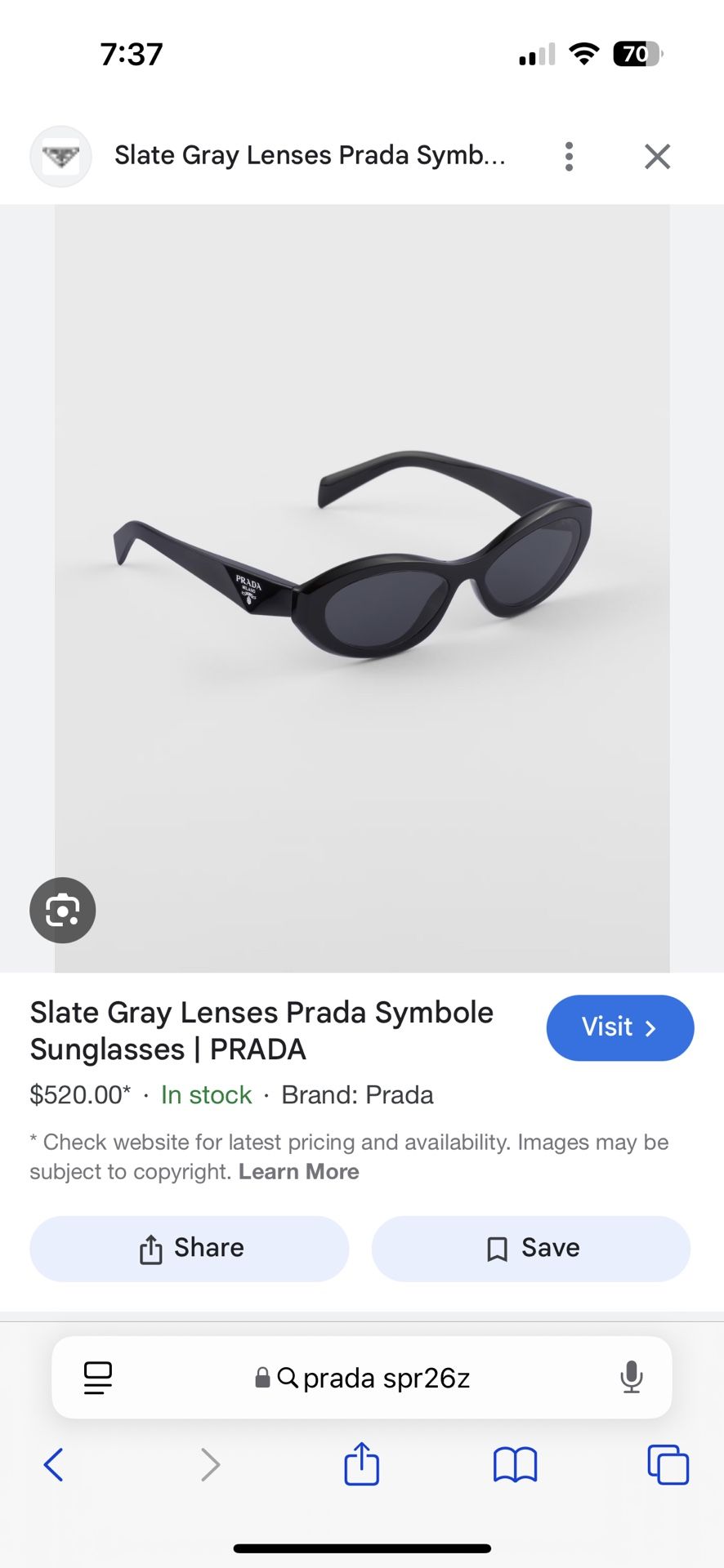 PRADA SUNGLASSES