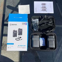 BOYA 2.4GHz Lapel Wireless Lavalier Microphone System
