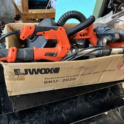 Dual-Head Drywall Sander With 15 Ft Hose