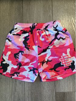 Eric Emanuel EE Basketball Shorts - Pink Camo - Size M