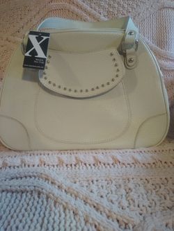 White Leather Bag NEW