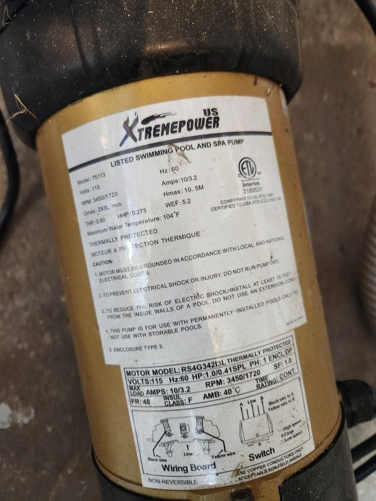 Pool Pump And Filter /pool Accessories