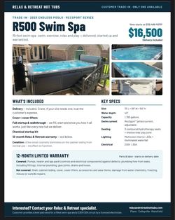 Swim Spa Clearance