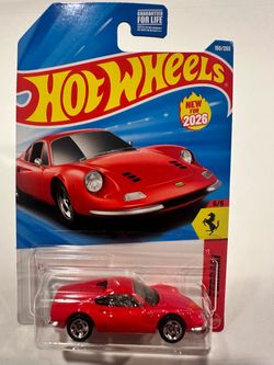 Hot Wheels Ferrari Dino Die-Cast Car New 2026