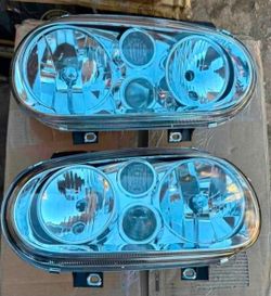 99-06 Volkswagen Golf/Cabrio Headlights Faros Calaveras Micas Luces Lamps