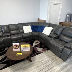 Beautiful Gray Madrid Sectional Sofa!$1499!*SAME DAY DELIVERY*NO CREDIT NEEDED*EASY FINANCING*HUGE SALE*