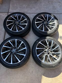Set of Hyundai Sonata 18in wheels 5x114.3 (5x4.5) Tires 225/45r18 Fit Elantra Veloster Kia etc