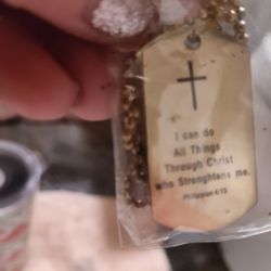 Philippian Cross Dog Tag 