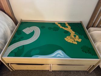 Kids Wooden Play Table