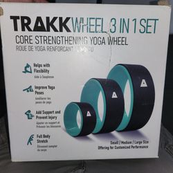 Yoga exercise wheel , 15lbs dumbells