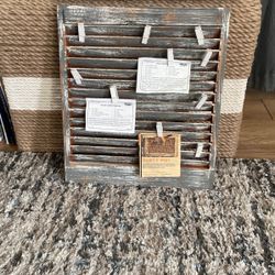 Wooden Framed Slat For Recipes