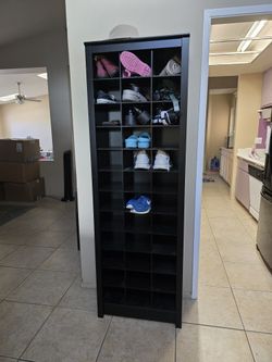Tall Shoe Rack Bookcase Shelf