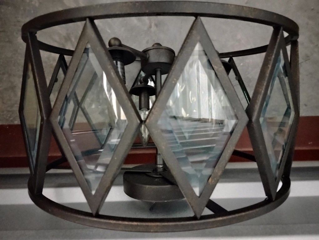 Glass Light Fixtures From 3BR Condo Complete Nice Soon To Be Vintage