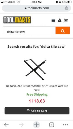 stand for delta 7” tile saw