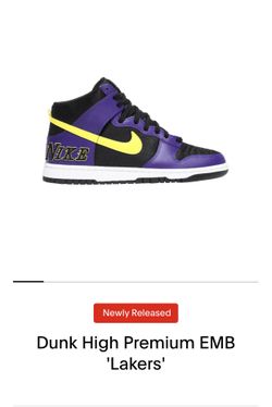 Dunks High Premium EMB “Lakers” (DS)