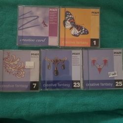 Pfaff  Embroidery Machine Card Lot 