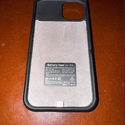 I-Phone 14 Battery Charger Case.  Capacity: 7000 mAh. Model: FTY-D88. Charges to 💯 %.+ NEW-Supershieldz Glass  Screen Protector!!!😎 