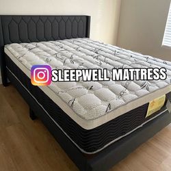 New Queen Bed Frame With Mattress 