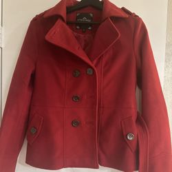 Woman’s Red Coat