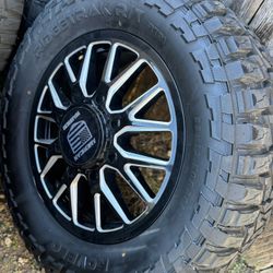 20" American Warrior rims and Radar RidgeTrak tires