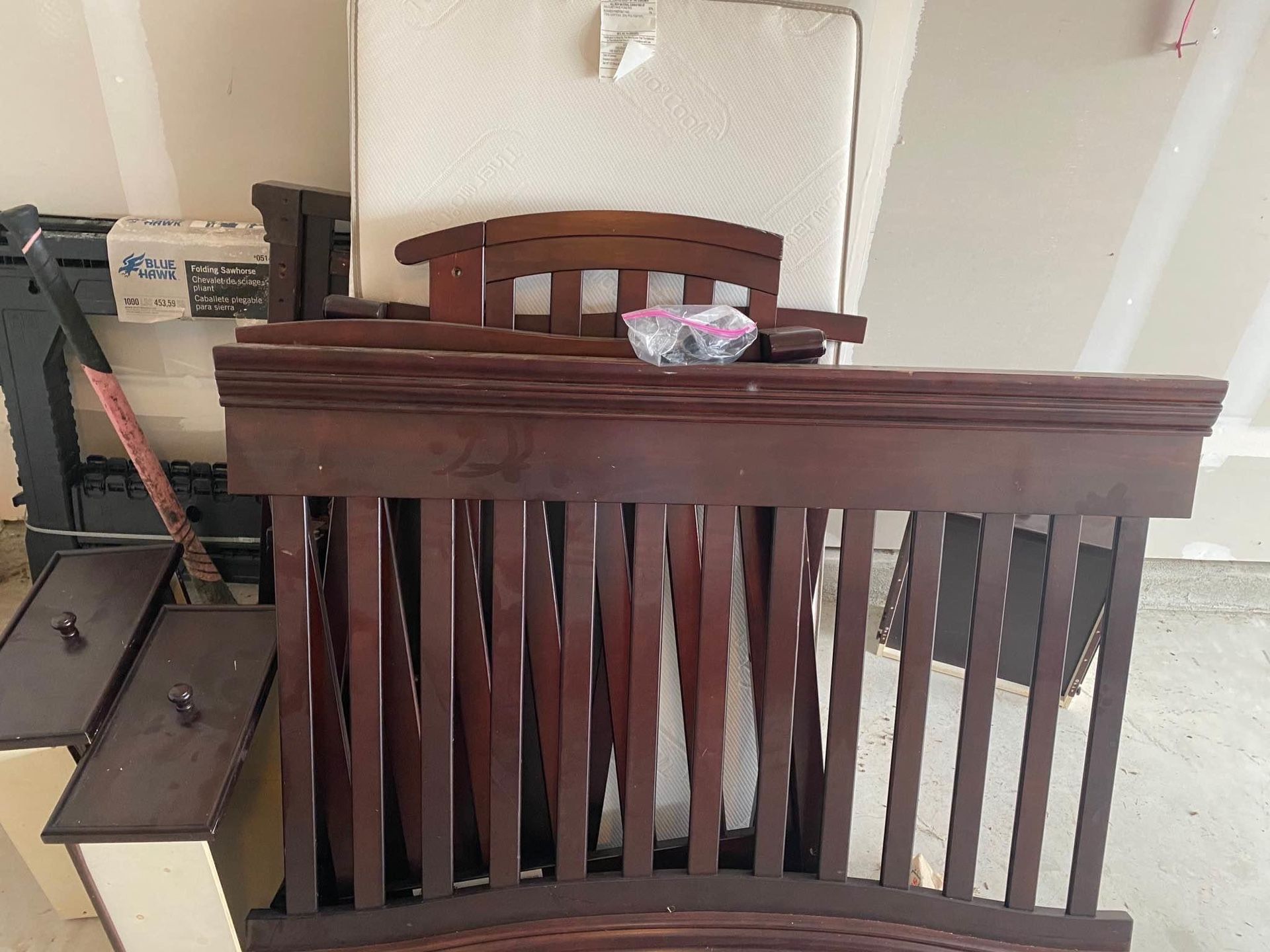 Barely used baby crib