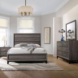 4-Pc Queen Size bedroom set. $53 Down payment 