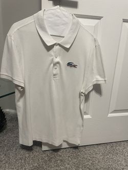 Lacoste Polo Shirt American Flag Crocodile Logo Size 6 (medium)
