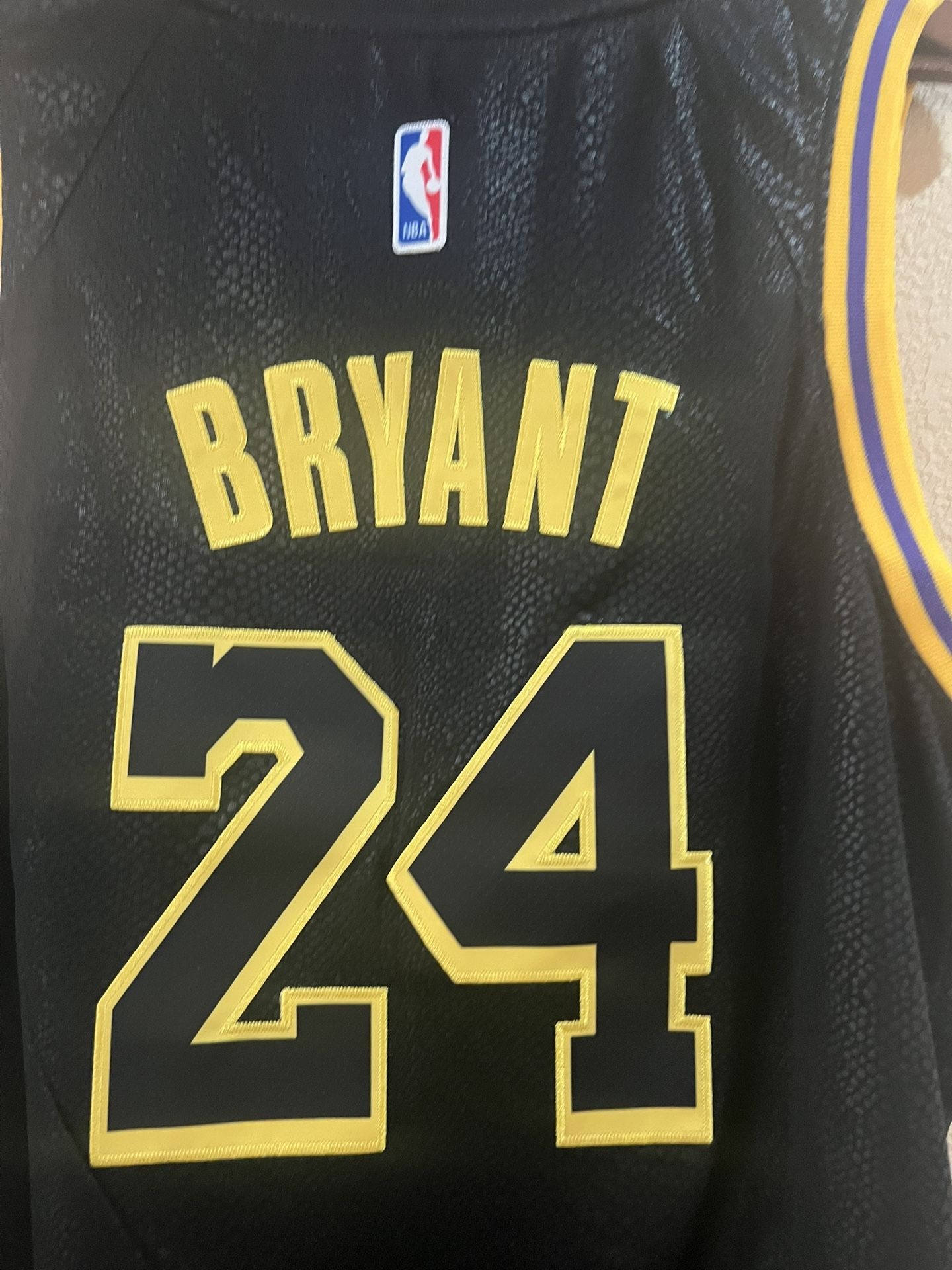 Kobe Bryant #24 Lakers Black Mambo New Jersey Size 50