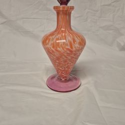 Swirl Art Glass Perfume Bottle