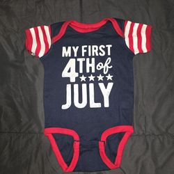 INFANTS "MY 1ST 4TH OF JULY" ONESIE