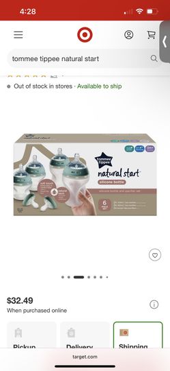 New 4 Pack Tommee Tippee 4 Pack Natural Start Bottles 