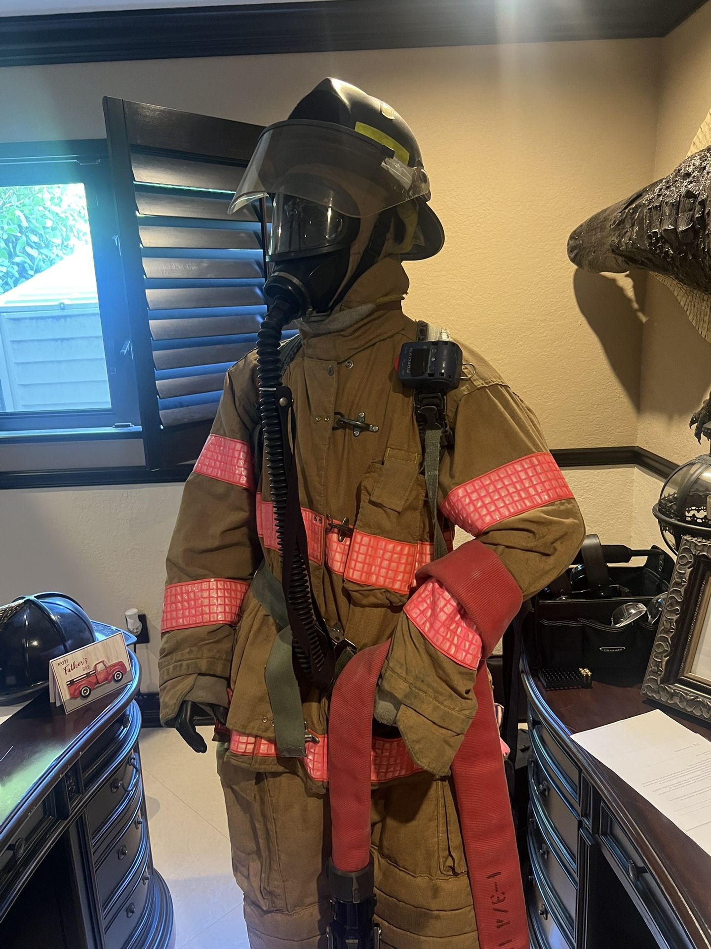 Life Size Firefighter manikin with all accessories