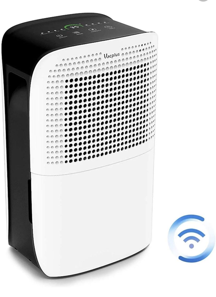 Vacplus 3000 Sq.Ft. Dehumidifier with WIFI Remote for Large Rooms, 50 Pints for Basements Bedroom & Home, Dehumidifier Removes Moisture Efficiently, T