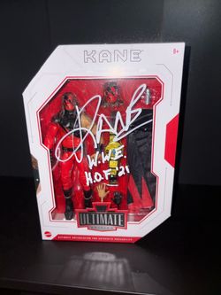 Wwe lot Kane auto John Morrison auto undertaker as Kane and Wwe belt