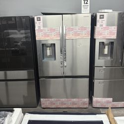 Samsung - 31.5 Cu Ft 3-Door French Door Refrigerator With Four Types Of Ice In Stainless Steel 