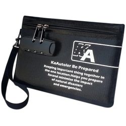 Lockable Fire Retardant Money Bag - Waterproof Money Bag 