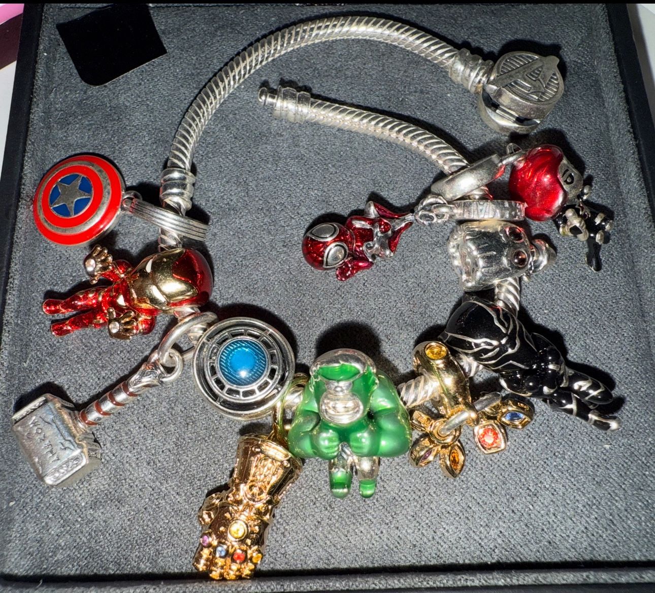 Pulsera Pandora De Avenger 10 Charms