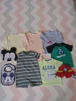 Baby boy all 9 pieces 6m-9m