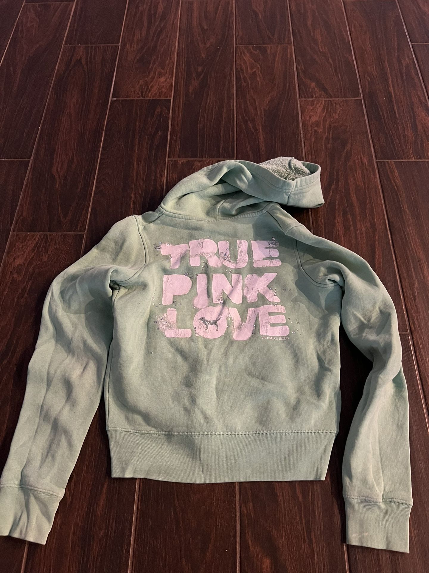 PINK full zip fleece jacket XS