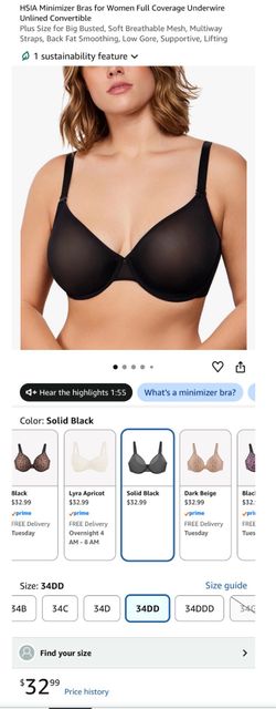 Minimizer bra for women