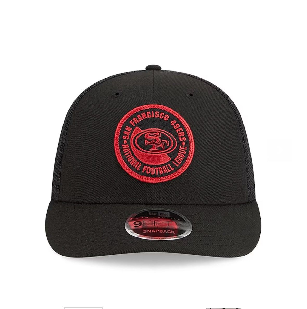 2023 San Francisco 49ers New Era Blck Sideline 9FIFTY Snapback Hat Kyle Shanahan