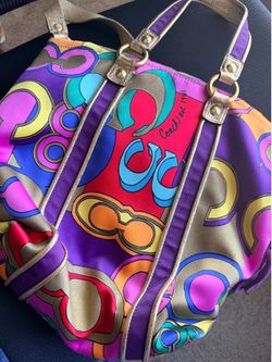 Vintage Coach Poppy Pop C Spotlight Tote