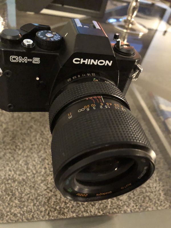 Chinon Cm 5 35mm Film Camera Plus Tou Five Star 500mm Lens For Sale In Riverside Ca Offerup